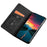 For iPhone 17e / 16e Card Holder Case PU Leather Magnetic Closing Phone Cover - Black - 2