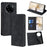 For Realme 14 Pro 5G Card Holder Case PU Leather Magnetic Closing Phone Cover - Black - 1