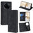 For Realme 14 Pro+ 5G Card Holder Case PU Leather Magnetic Closing Phone Cover - Black - 1