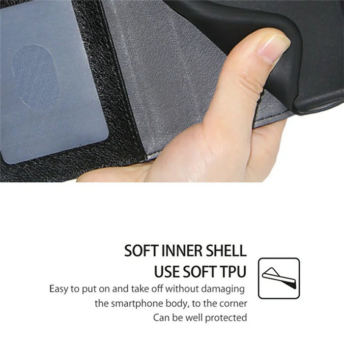 For TECNO Spark 30 4G Case Zipper Pocket PU Leather Wallet Flip Phone Cover - Black - 5