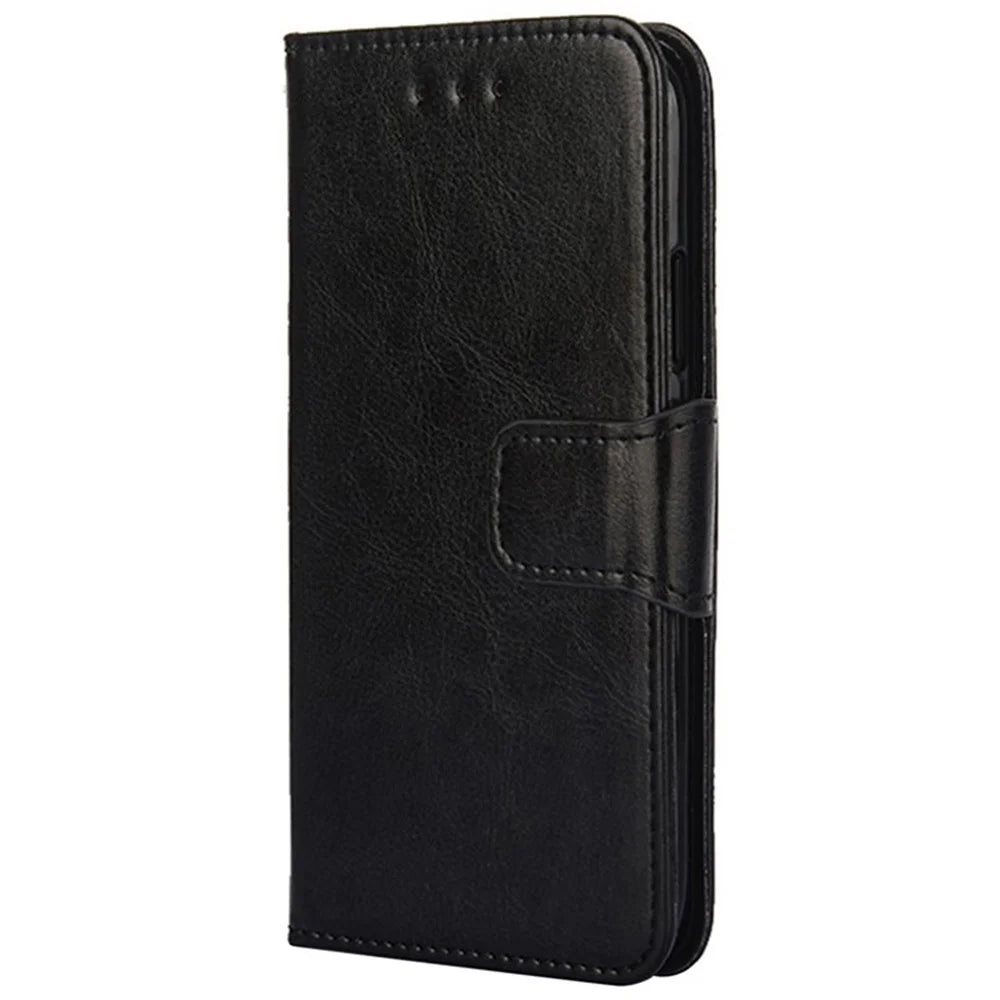 For Samsung Galaxy A56 5G Case Wallet PU Leather + TPU Folding Stand Phone Cover - Black - 6
