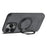 SUTENI G3 For iPhone 15 Pro Magnetic Case Rotating Ring Kickstand Jeans Texture PU TPU Phone Back Cover - Black - 3