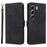 For TECNO Camon 40 Pro 4G  /  5G Case Wallet RFID Blocking PU Leather Cover Stand with Strap - Black - 1