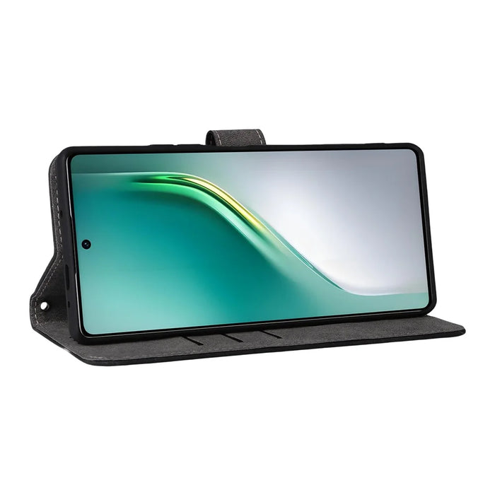 For TECNO Camon 40 Pro 4G  /  5G Case Wallet RFID Blocking PU Leather Cover Stand with Strap - Black - 4