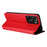 For Realme Neo7x 5G  /  P3 5G Case Wallet Rhombus Imprinted Leather Phone Cover - Red - 5