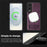 For Samsung Galaxy S25 Edge Magnetic Case with Folded Kickstand PC Silicone Leather Phone Back Cover - Dark Purple - 4