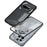 For Nothing Phone (3a) Pro Matte Case Aluminium Alloy + PC Phone Cover Pop-Up Snap Lock - Grey - 6