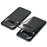 For Nothing Phone (3a) Matte Case Aluminium Alloy + PC Phone Cover Pop-Up Snap Lock - Black - 1