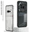 For Nothing Phone (3a) Matte Case Aluminium Alloy + PC Phone Cover Pop-Up Snap Lock - Black - 2