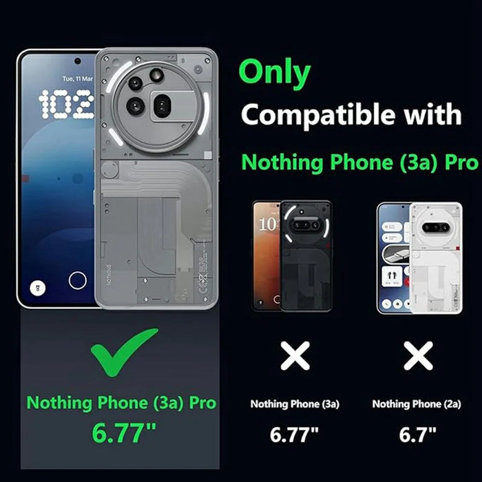 For Nothing Phone (3a) Pro Magnetic Case Transparent TPU Anti Drop Phone Cover - 2