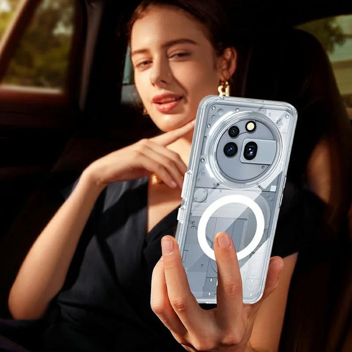 For Nothing Phone (3a) Pro Magnetic Case Transparent TPU Anti Drop Phone Cover - 7