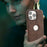 For iPhone 13 Pro Case Central Axis with Logo Cutout PU Leather + PC Phone Back Cover - Light Brown - 4
