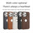For iPhone 13 Pro Case Central Axis with Logo Cutout PU Leather + PC Phone Back Cover - Light Brown - 5
