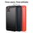 MOFI For Samsung Galaxy XCover7 Pro Back Cover  Brushed Texture Carbon Fiber Soft TPU Case - Black - 3