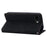 For Google Pixel 9a Case Lines Pattern Wallet Leather Phone Cover with Strap - Black - 3