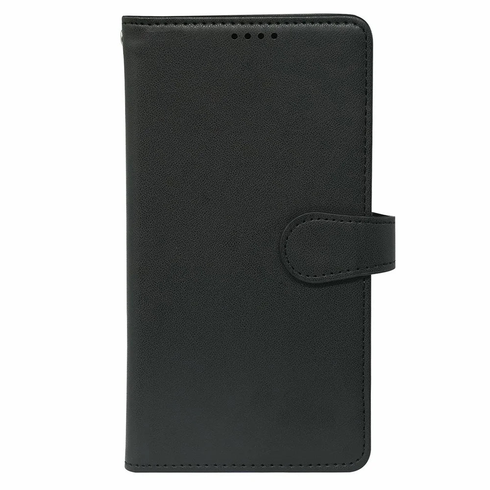 For Samsung Galaxy S25 Edge Case with 9 Card Slots PU Leather Stand Phone Cover - Black - 5