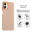 For Samsung Galaxy A06 5G Case PC + TPU + PET Matte Anti-Drop Phone Back Cover - Orange - 2