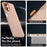 For Samsung Galaxy A06 5G Case PC + TPU + PET Matte Anti-Drop Phone Back Cover - Orange - 5