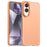 For Samsung Galaxy S25 Edge Case PC + TPU + PET Matte Anti-Drop Phone Back Cover - Orange - 1