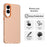 For Samsung Galaxy S25 Edge Case PC + TPU + PET Matte Anti-Drop Phone Back Cover - Orange - 2