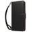 For iPhone 17e / 16e Case RFID Blocking Leather Wallet Flip Phone Cover with Wrist Strap - Black - 6