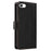 For iPhone 17e / 16e Case RFID Blocking Leather Wallet Flip Phone Cover with Wrist Strap - Black - 7