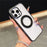 JAUCASE For iPhone 16 Pro Case Matte Clear TPU + PC Kickstand Cover Compatible with MagSafe - Black - 1