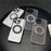 JAUCASE For iPhone 16 Pro Case Matte Clear TPU + PC Kickstand Cover Compatible with MagSafe - Black - 7