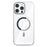 For iPhone 15 Pro Case Crystal Clear TPU + PC Protective Cover Compatible with MagSafe - Black - 1