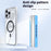 For iPhone 15 Pro Case Crystal Clear TPU + PC Protective Cover Compatible with MagSafe - Black - 5