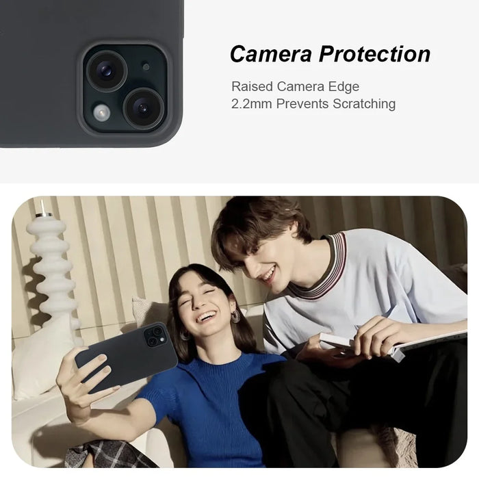 For iPhone 14 Plus Case GRS Certified RCS Eco-Friendly Material Single Side Matte Slim Anti Drop Phone Cover - 5