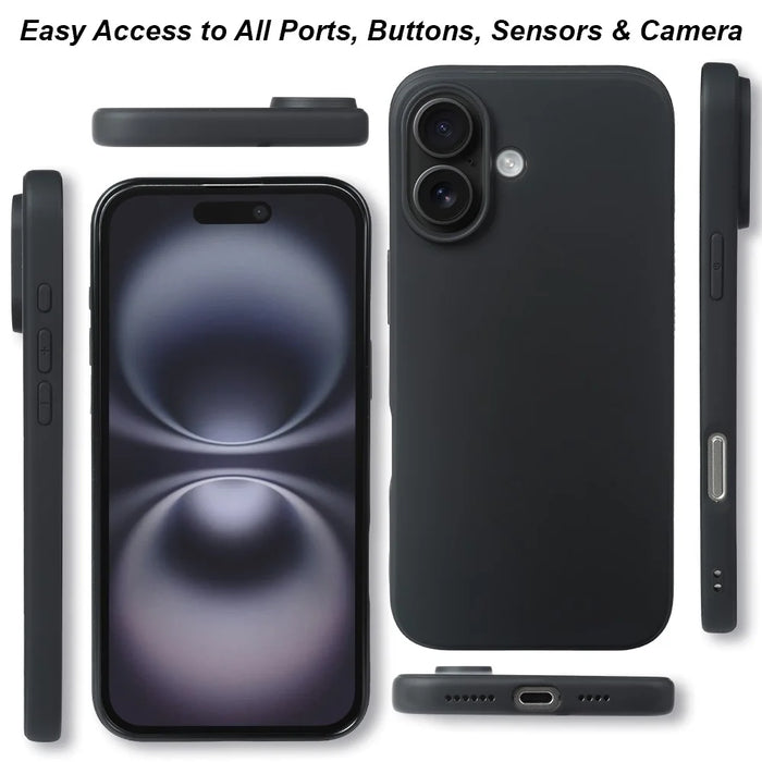 For iPhone 16 Plus Case GRS Certified RCS Eco-Friendly Material Single Side Matte Slim Anti Drop Phone Cover - 4