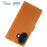 For iPhone 16 Stand Case Biobased Eco-Friendly RPET RPVB Slim Phone Cover with Wallet - Orange - 7