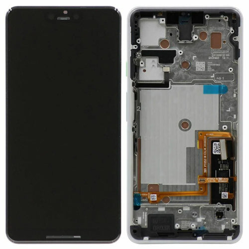 For Google Pixel 3 XL G013C OEM Grade S OLED Screen and Digitizer Assembly + Frame (Without Logo) - White - 1