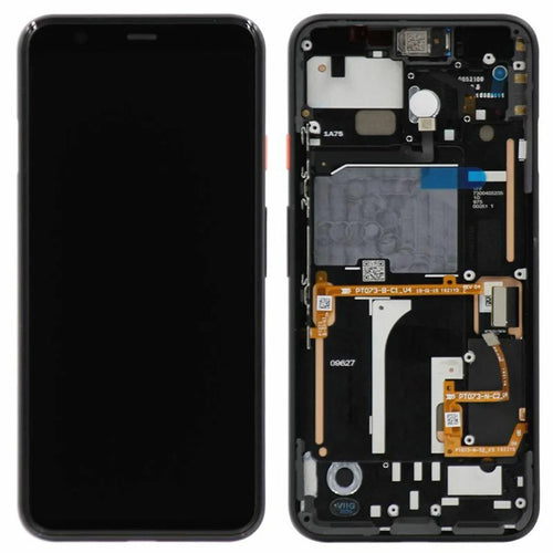 For Google Pixel 4 G020M G020I OEM Grade S OLED Screen and Digitizer Assembly + Frame (Without Logo) - White - 1