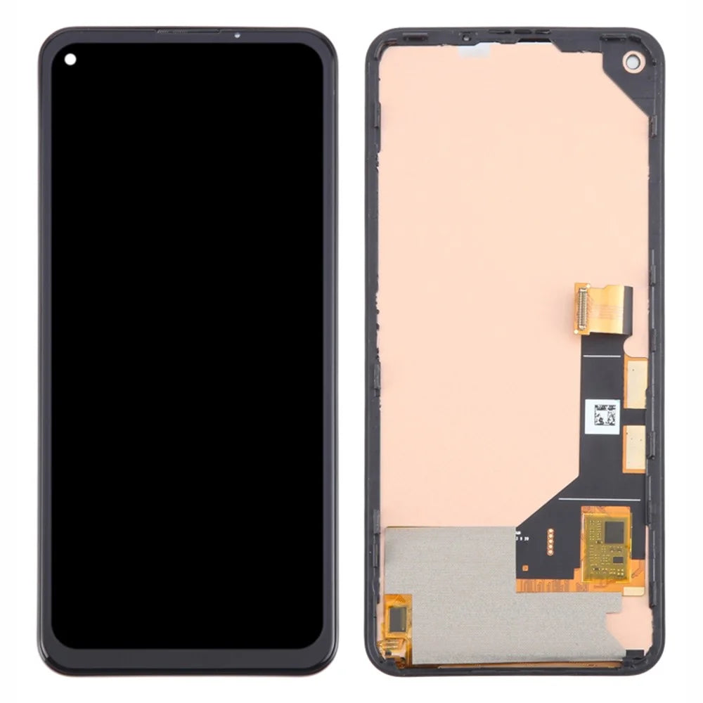 For Google Pixel 5a 5G G1F8F G4S1M OEM Grade S OLED Screen and Digitizer Assembly + Frame (Without Logo) - Orange - 1