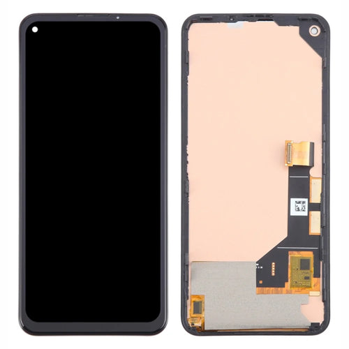 For Google Pixel 5a 5G G1F8F G4S1M OEM Grade S OLED Screen and Digitizer Assembly + Frame (Without Logo) - Orange - 1