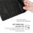 For Infinix Zero 40 4G Case Leather Wallet Phone Cover with Straw Hat Magnetic Clasp - Black - 5