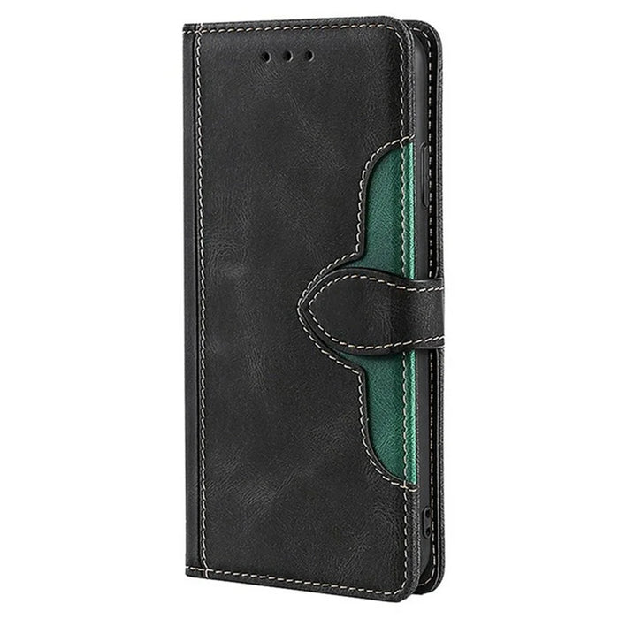 For Infinix Zero 40 4G Case Leather Wallet Phone Cover with Straw Hat Magnetic Clasp - Black - 7