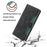 For TECNO Pova 6 Neo Case Leather Wallet Phone Cover with Straw Hat Magnetic Clasp - Black - 6