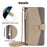 For TECNO Spark 30C 4G Case Mirror Wallet Leather Phone Cover with Chain Shoulder Strap - Grey - 7