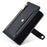 For TECNO Spark 30C 4G Leather Case Zipper Pocket Wallet Phone Cover with 2 Straps - Black - 5