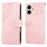 For iPhone 16 Case Rose Flower PU Leather Wallet Phone Cover with 3 Card Slots - Rose Gold - 1