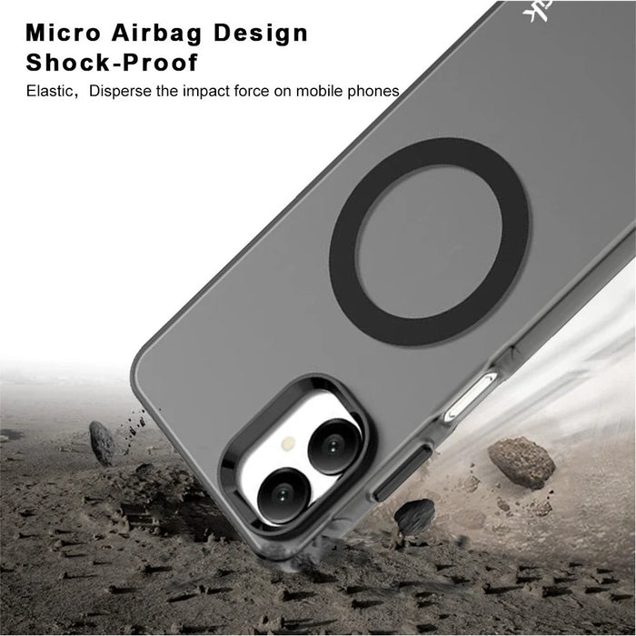 IMAK For Samsung Galaxy A06 5G Magnetic Case PC + TPU Protective Phone Back Cover - 4