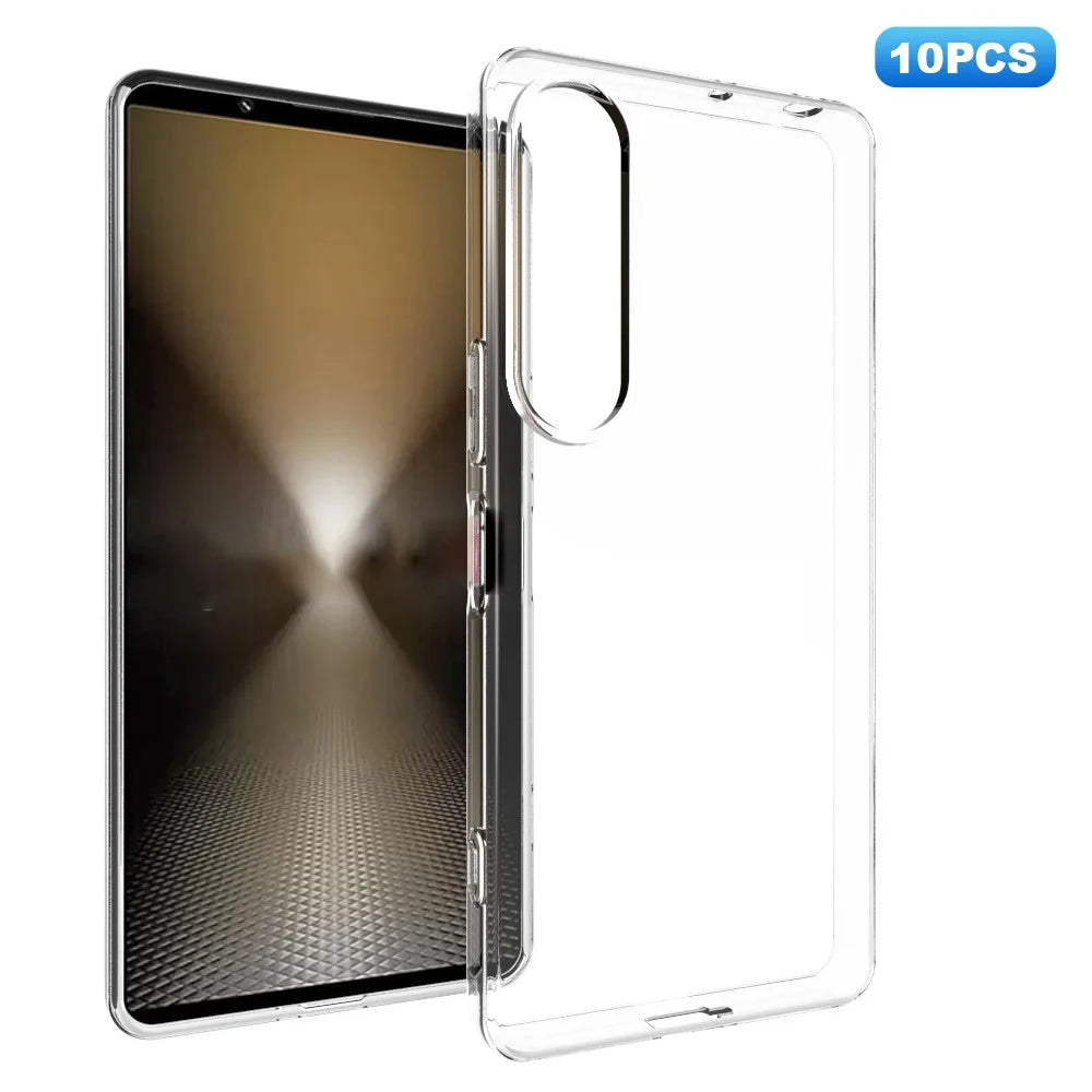 10Pcs  /  Pack For Sony Xperia 1 VII Case Watermark Free TPU Protective Clear Phone Cover - 1