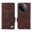 For vivo Y39 5G Case Leather Wallet Flip Phone Cover with Hardware Decor - Coffee - 1