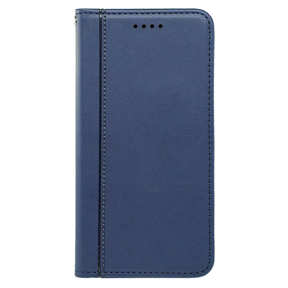 HX01 For Asus ROG Phone 9 5G Wallet Case Magnetic Closing PU Leather Phone Cover - Blue - 5