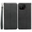 For Asus ROG Phone 9 5G Wallet Phone Case Checkered Pattern Imprint Leather Flip Cover with Wrist Strap - Black - 1