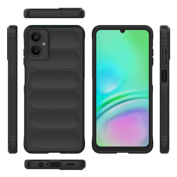 For Samsung Galaxy A06 5G Case Anti-Drop Soft TPU Rugged Phone Back Cover - Black - 5