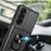 For Samsung Galaxy Z Fold7 5G Case with Slide Camera Lid PC + TPU Kickstand Phone Cover - Black - 6